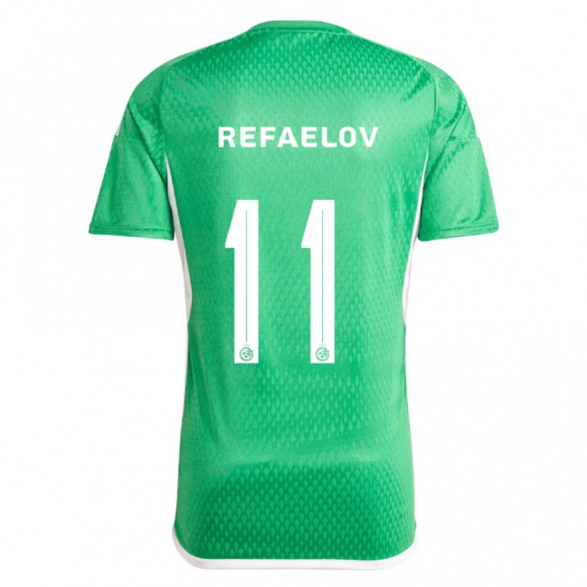 Kandiny Herren Lior Refaelov #11 Weiß Blau Heimtrikot Trikot 2023/24 T-Shirt