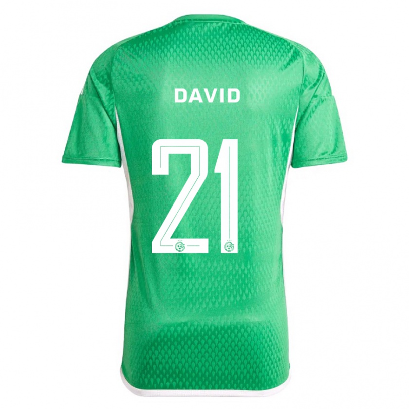 Kandiny Herren Dean David #21 Weiß Blau Heimtrikot Trikot 2023/24 T-Shirt