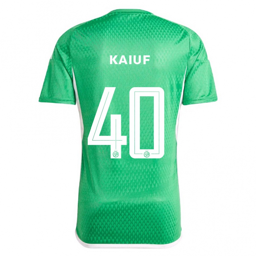 Kandiny Herren Sharif Kaiuf #40 Weiß Blau Heimtrikot Trikot 2023/24 T-Shirt