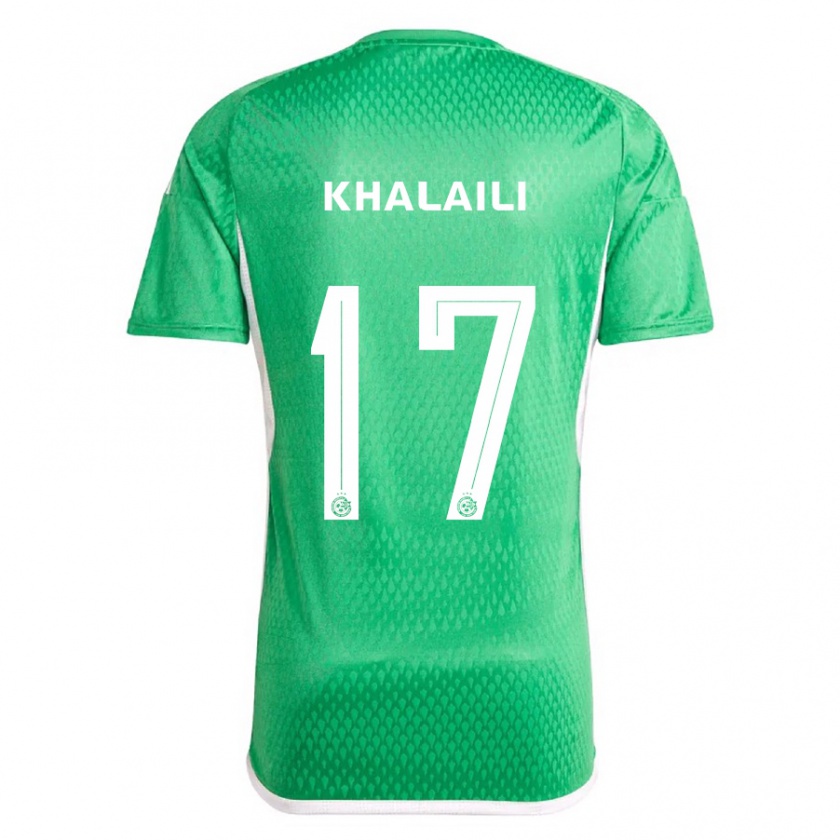 Kandiny Herren Iyad Khalaili #17 Weiß Blau Heimtrikot Trikot 2023/24 T-Shirt