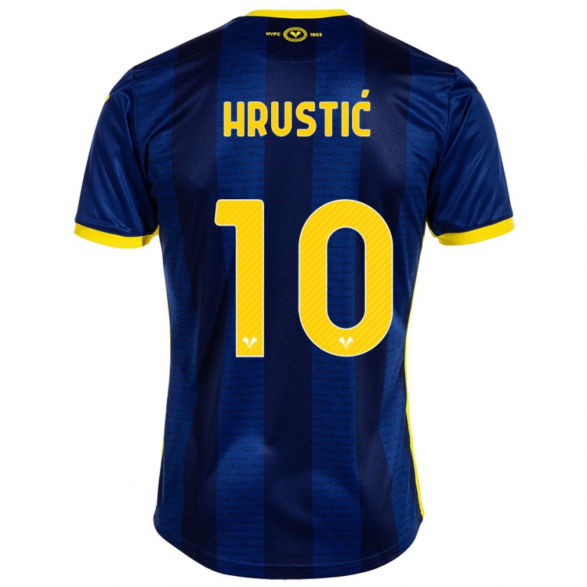 Kandiny Herren Ajdin Hrustić #10 Marine Heimtrikot Trikot 2023/24 T-Shirt