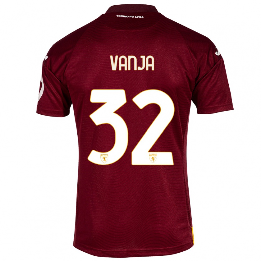 Kandiny Herren Vanja Milinković-Savić #32 Dunkelrot Heimtrikot Trikot 2023/24 T-Shirt