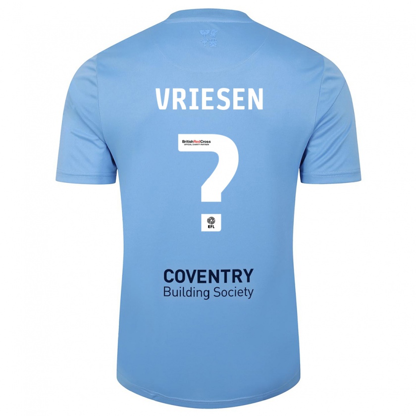 Kandiny Herren Fabian Vriesen #0 Himmelblau Heimtrikot Trikot 2023/24 T-Shirt