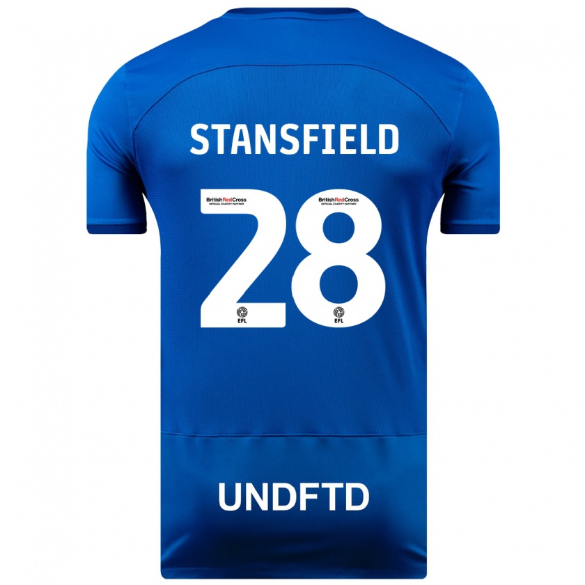 Kandiny Herren Jay Stansfield #28 Blau Heimtrikot Trikot 2023/24 T-Shirt