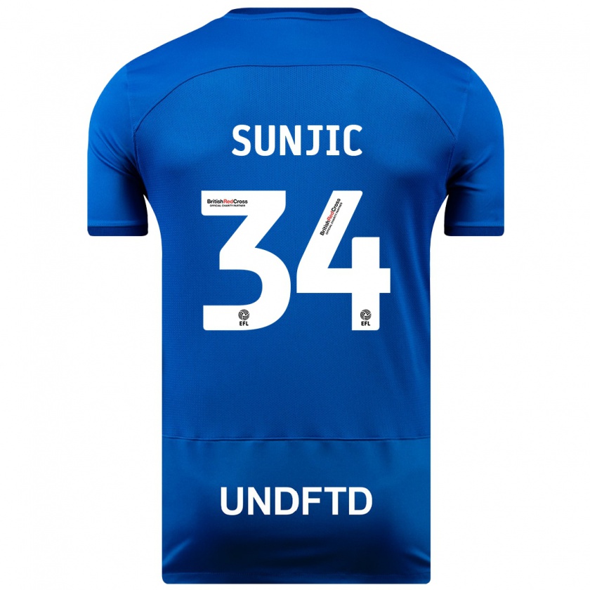 Kandiny Herren Ivan Sunjic #34 Blau Heimtrikot Trikot 2023/24 T-Shirt