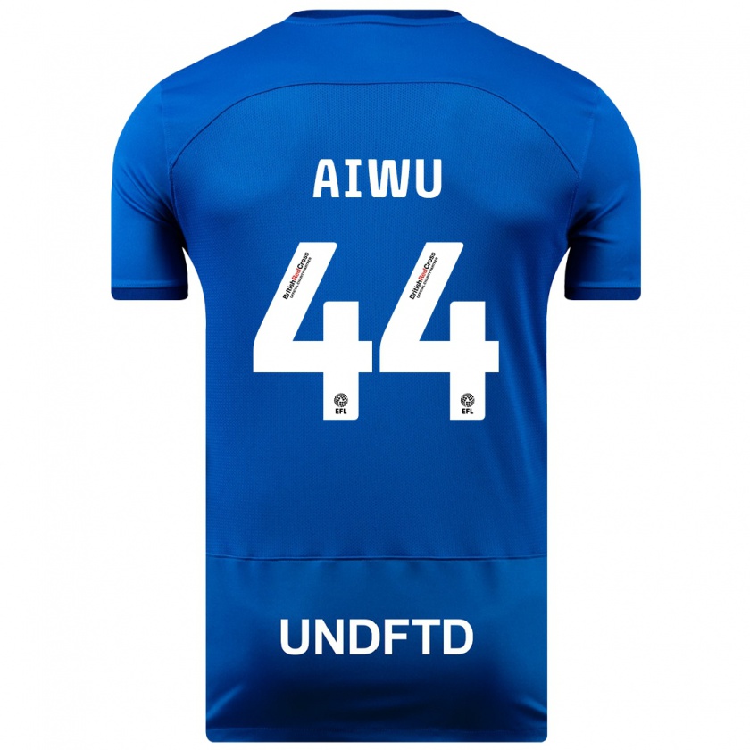 Kandiny Herren Emanuel Aiwu #44 Blau Heimtrikot Trikot 2023/24 T-Shirt