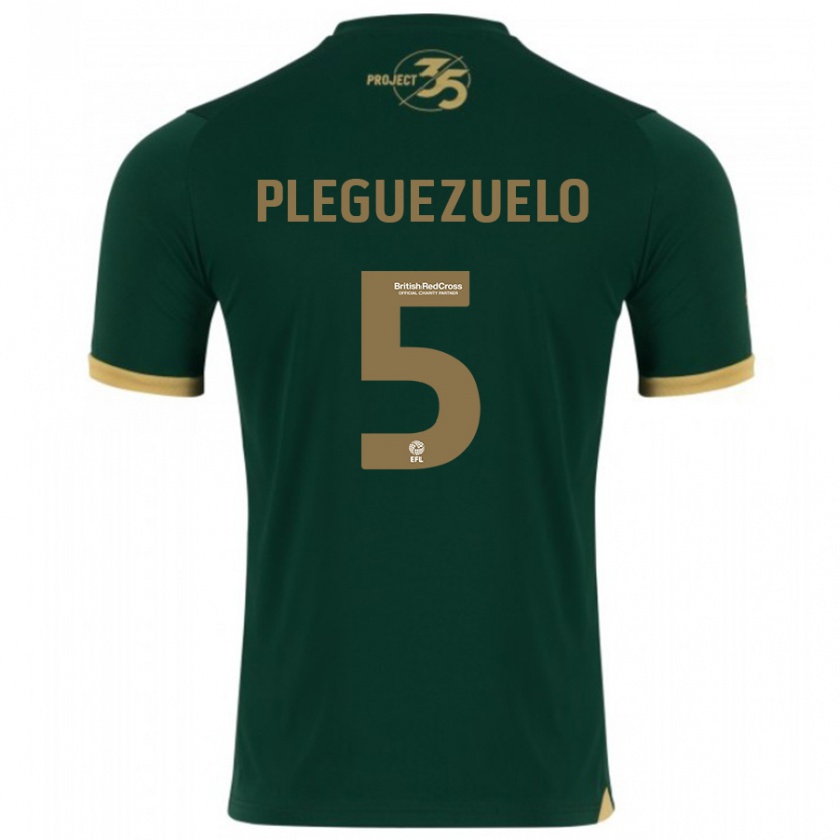 Kandiny Herren Julio Pleguezuelo #5 Grün Heimtrikot Trikot 2023/24 T-Shirt