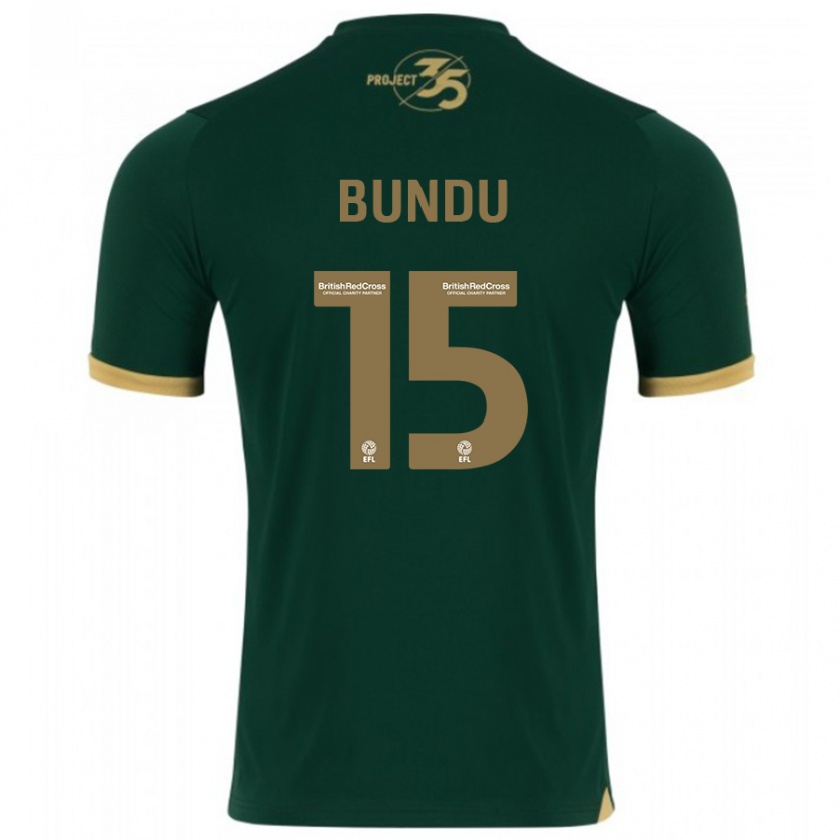 Kandiny Herren Mustapha Bundu #15 Grün Heimtrikot Trikot 2023/24 T-Shirt