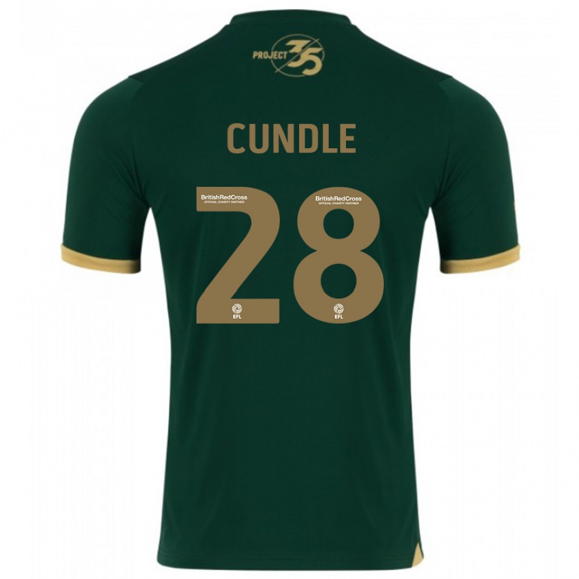 Kandiny Herren Luke Cundle #28 Grün Heimtrikot Trikot 2023/24 T-Shirt