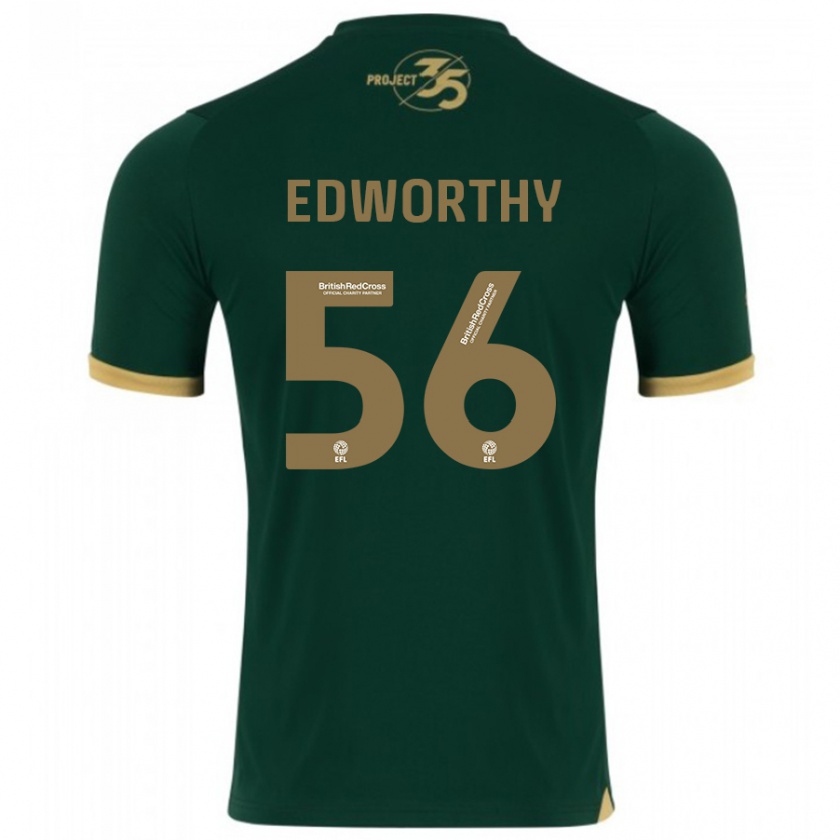 Kandiny Herren Kieran Edworthy #56 Grün Heimtrikot Trikot 2023/24 T-Shirt