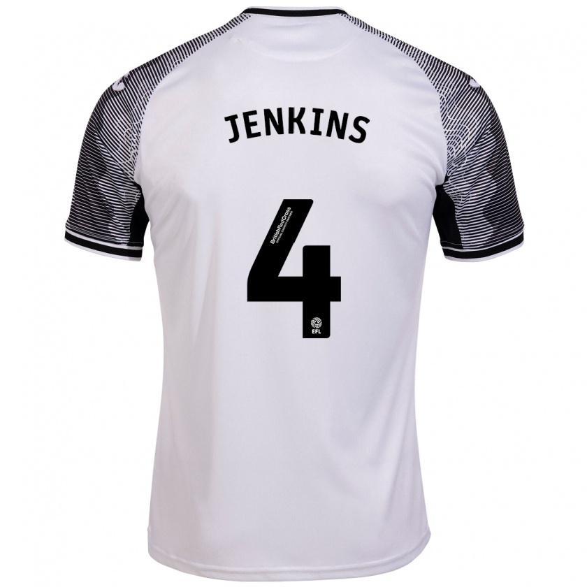 Kandiny Herren Shaunna Jenkins #4 Weiß Heimtrikot Trikot 2023/24 T-Shirt