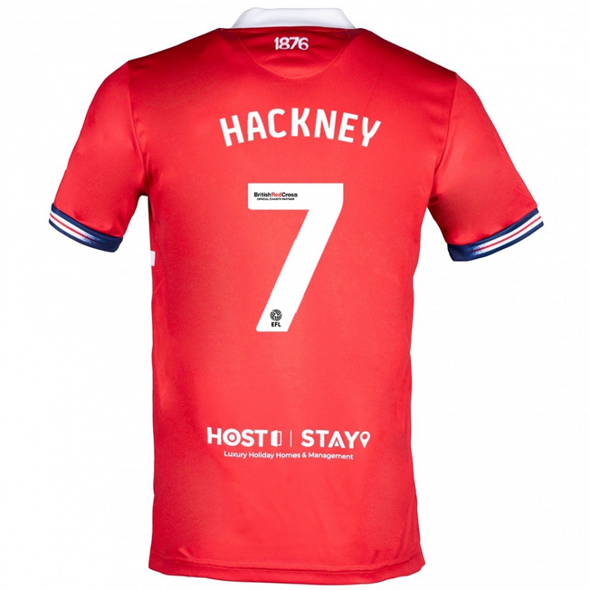 Kandiny Herren Hayden Hackney #7 Rot Heimtrikot Trikot 2023/24 T-Shirt