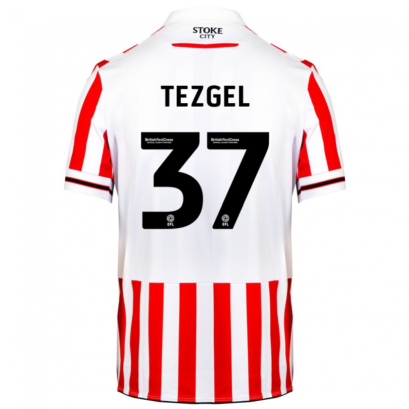 Kandiny Herren Emre Tezgel #37 Rot-Weiss Heimtrikot Trikot 2023/24 T-Shirt