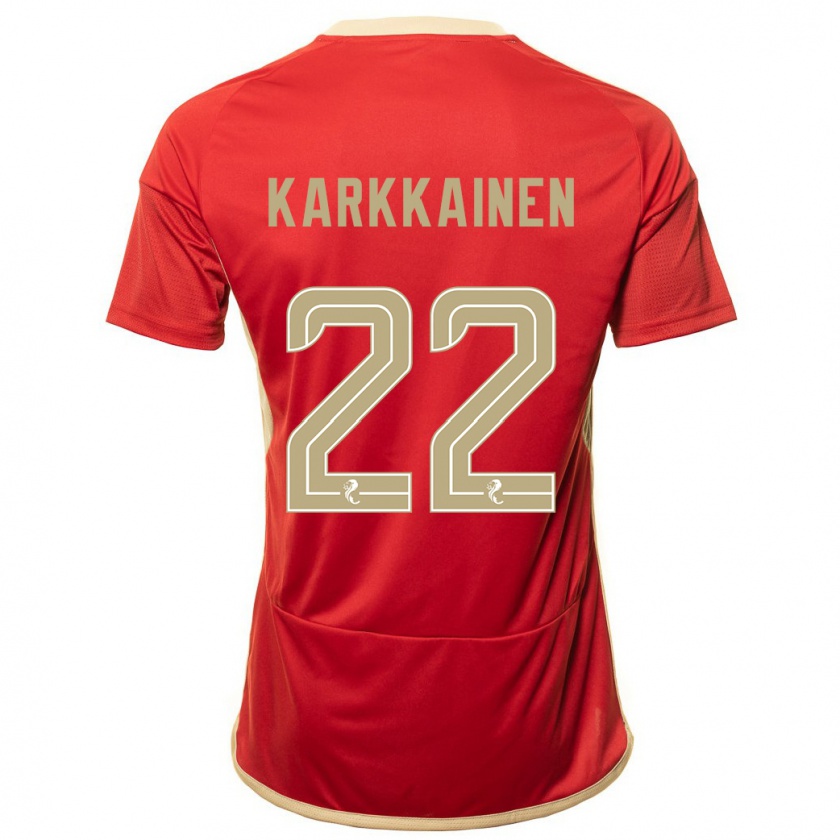 Kandiny Herren Elena Kärkkäinen #22 Rot Heimtrikot Trikot 2023/24 T-Shirt