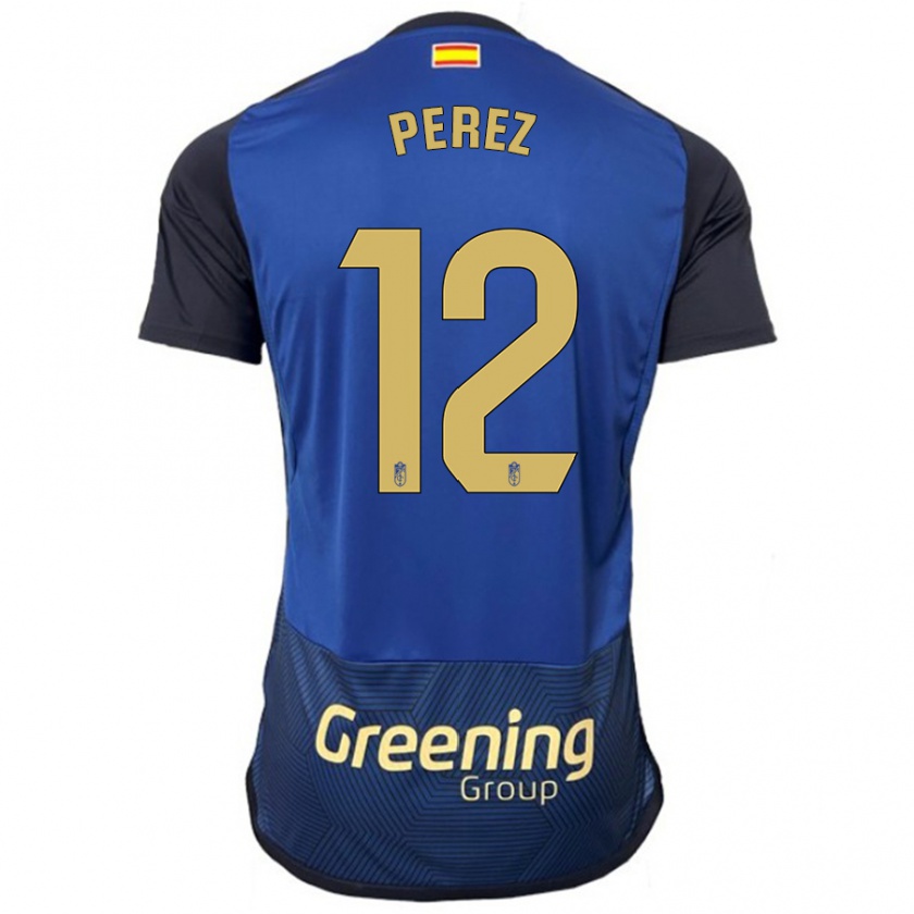 Kandiny Herren Alba Pérez #12 Marine Auswärtstrikot Trikot 2023/24 T-Shirt