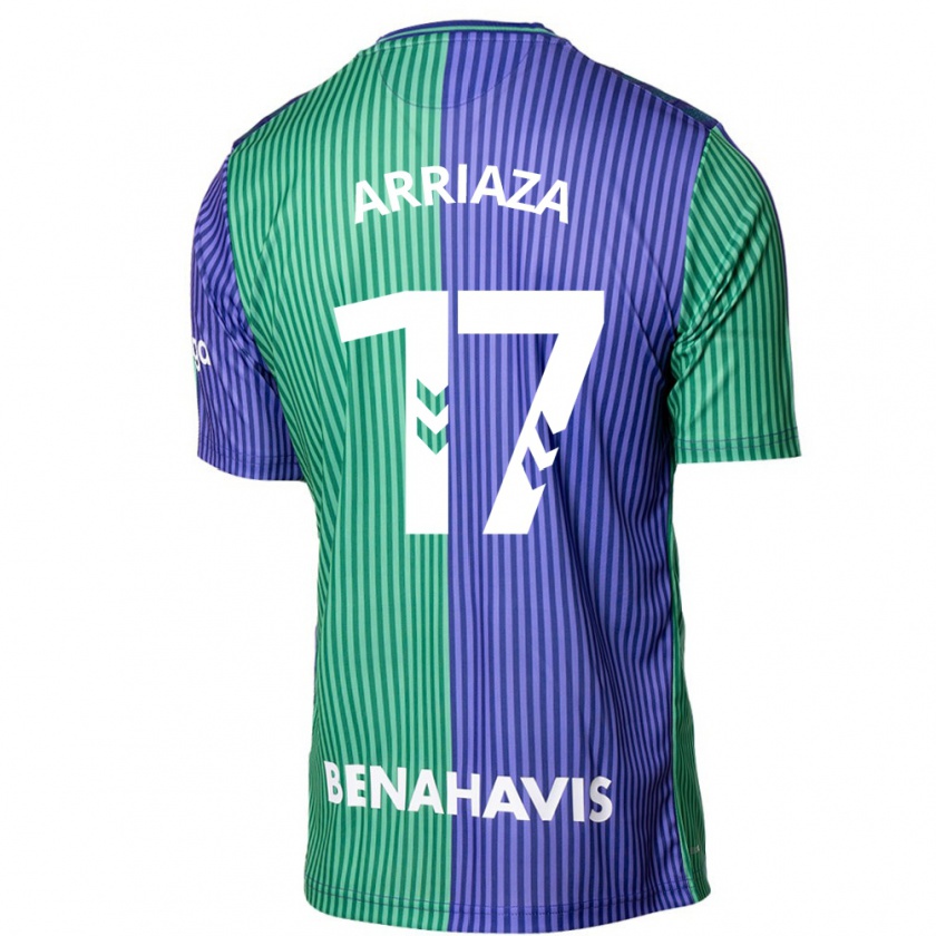 Kandiny Herren Pablo Arriaza #17 Grün Blau Auswärtstrikot Trikot 2023/24 T-Shirt