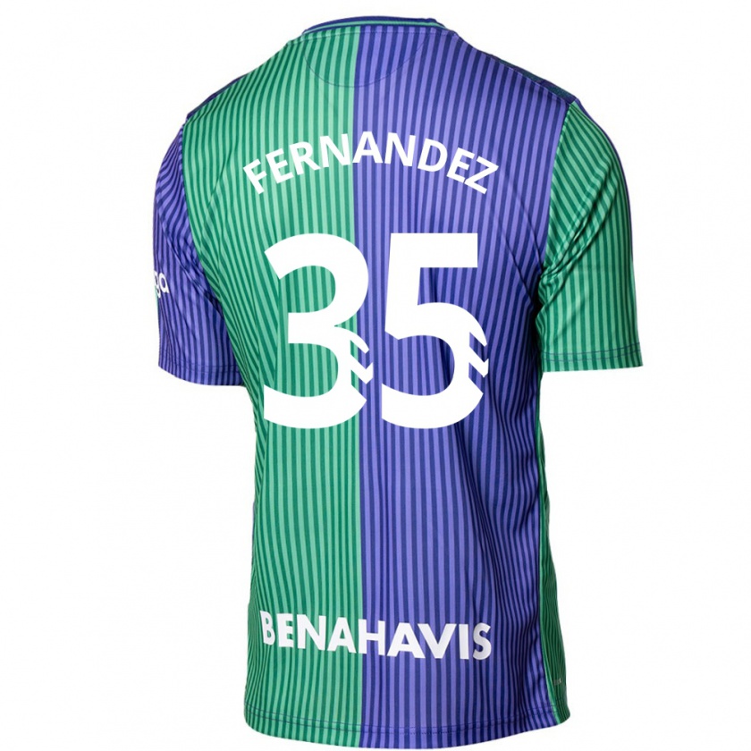 Kandiny Herren Inés Fernández #35 Grün Blau Auswärtstrikot Trikot 2023/24 T-Shirt