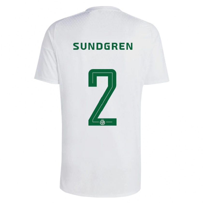 Kandiny Herren Daniel Sundgren #2 Grün Blau Auswärtstrikot Trikot 2023/24 T-Shirt