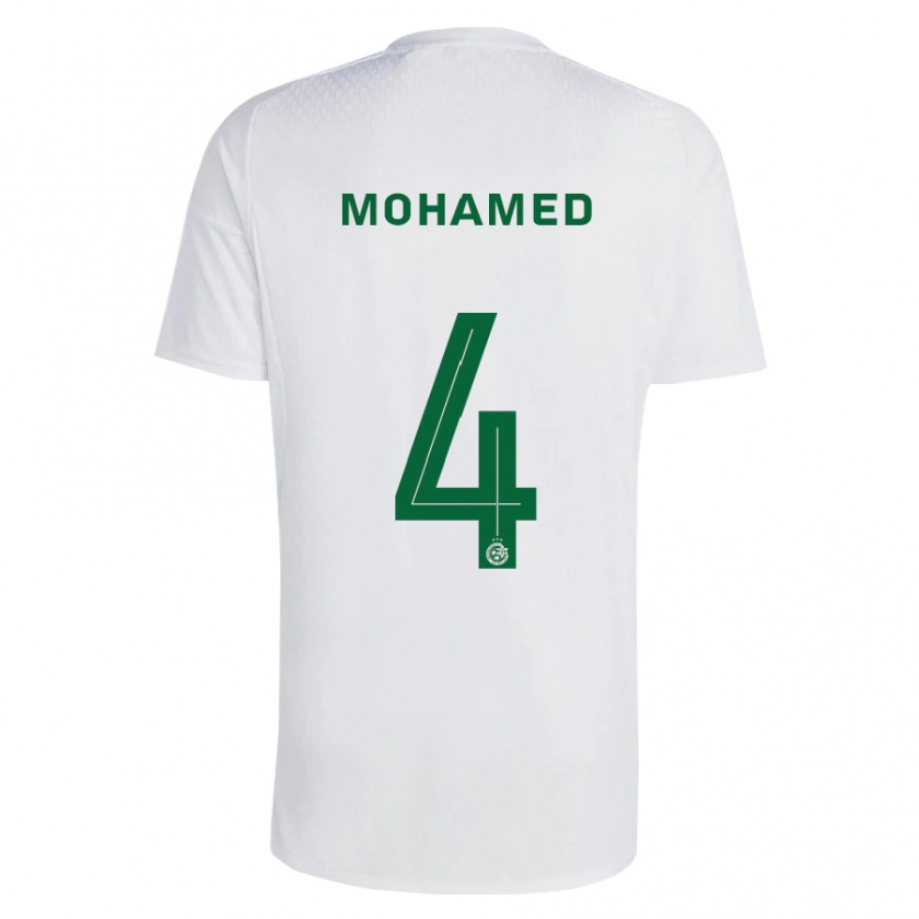 Kandiny Herren Ali Mohamed #4 Grün Blau Auswärtstrikot Trikot 2023/24 T-Shirt