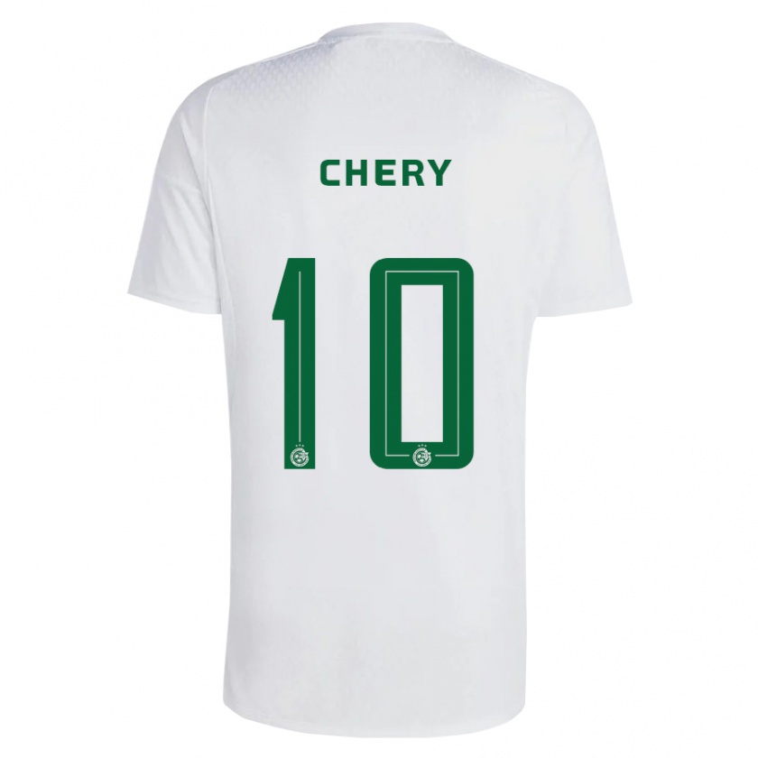 Kandiny Herren Tjaronn Chery #10 Grün Blau Auswärtstrikot Trikot 2023/24 T-Shirt