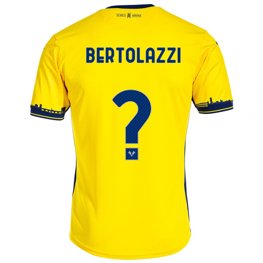 Kandiny Herren Giovanni Bertolazzi #0 Gelb Auswärtstrikot Trikot 2023/24 T-Shirt