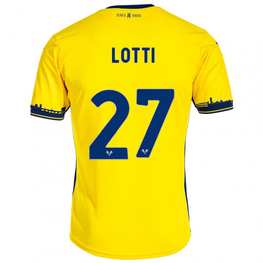 Kandiny Herren Irene Lotti #27 Gelb Auswärtstrikot Trikot 2023/24 T-Shirt