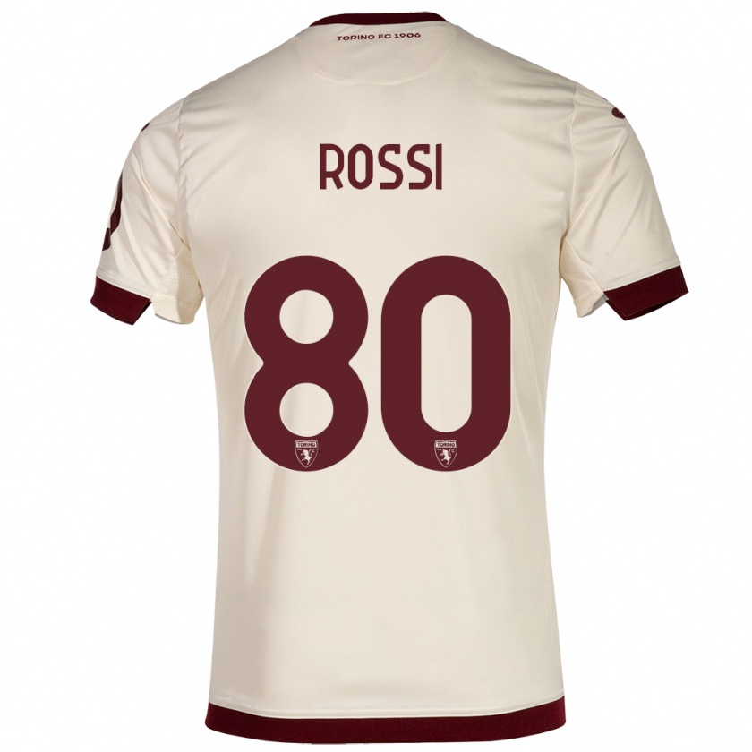 Kandiny Herren Simone Rossi #80 Sekt Auswärtstrikot Trikot 2023/24 T-Shirt