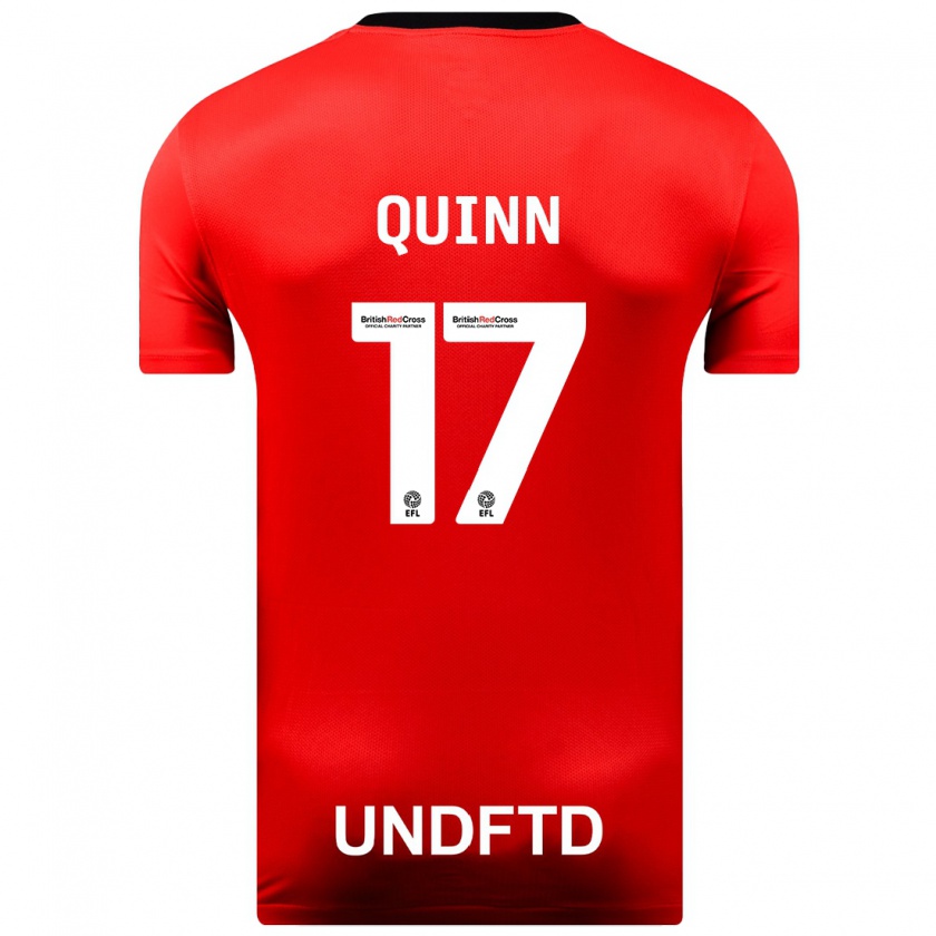 Kandiny Herren Lucy Quinn #17 Rot Auswärtstrikot Trikot 2023/24 T-Shirt