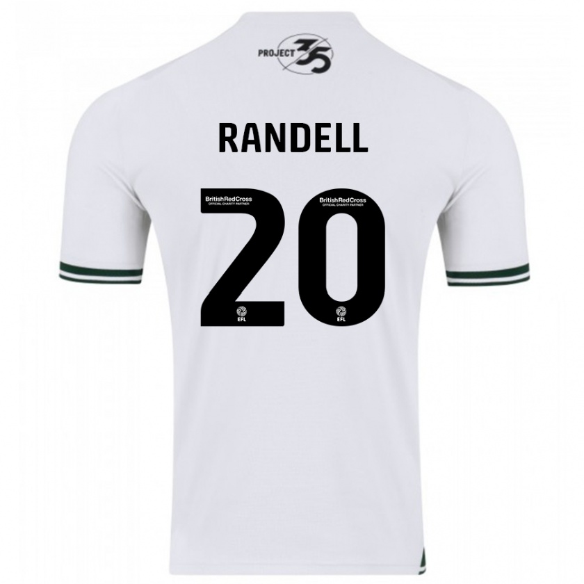 Kandiny Herren Adam Randell #20 Weiß Auswärtstrikot Trikot 2023/24 T-Shirt