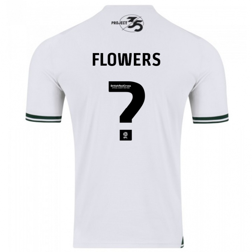 Kandiny Herren Lewis Flowers #0 Weiß Auswärtstrikot Trikot 2023/24 T-Shirt