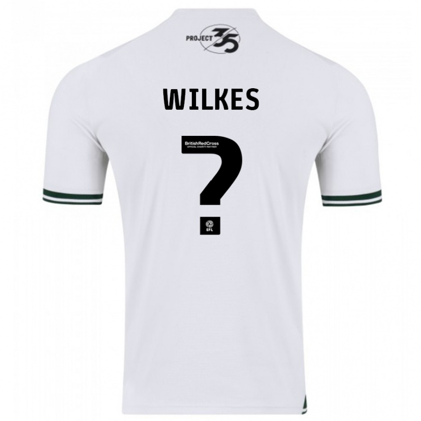 Kandiny Herren Finley Wilkes #0 Weiß Auswärtstrikot Trikot 2023/24 T-Shirt