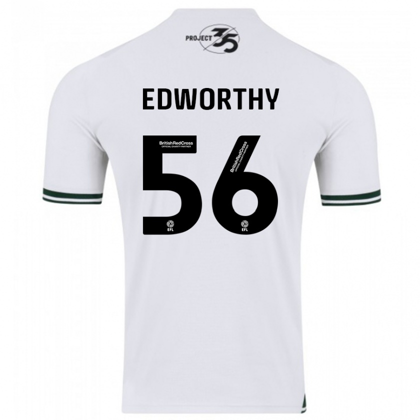 Kandiny Herren Kieran Edworthy #56 Weiß Auswärtstrikot Trikot 2023/24 T-Shirt