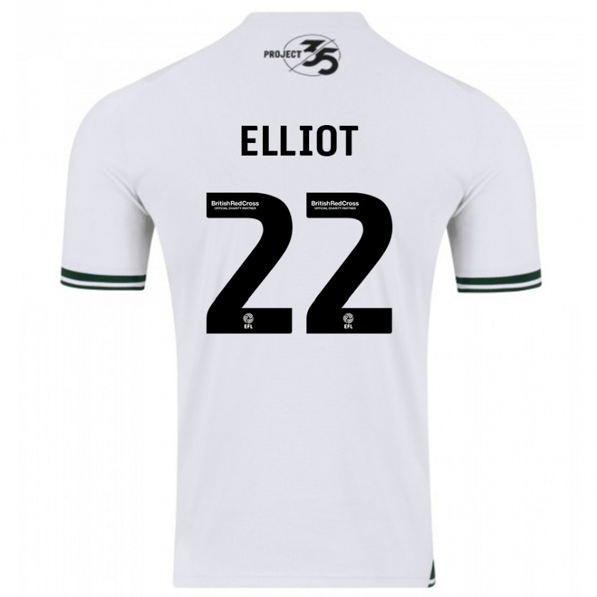 Kandiny Herren Emily Elliot #22 Weiß Auswärtstrikot Trikot 2023/24 T-Shirt