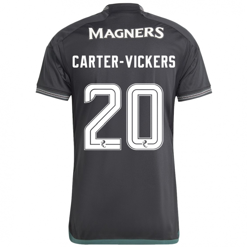 Kandiny Herren Cameron Carter-Vickers #20 Schwarz Auswärtstrikot Trikot 2023/24 T-Shirt