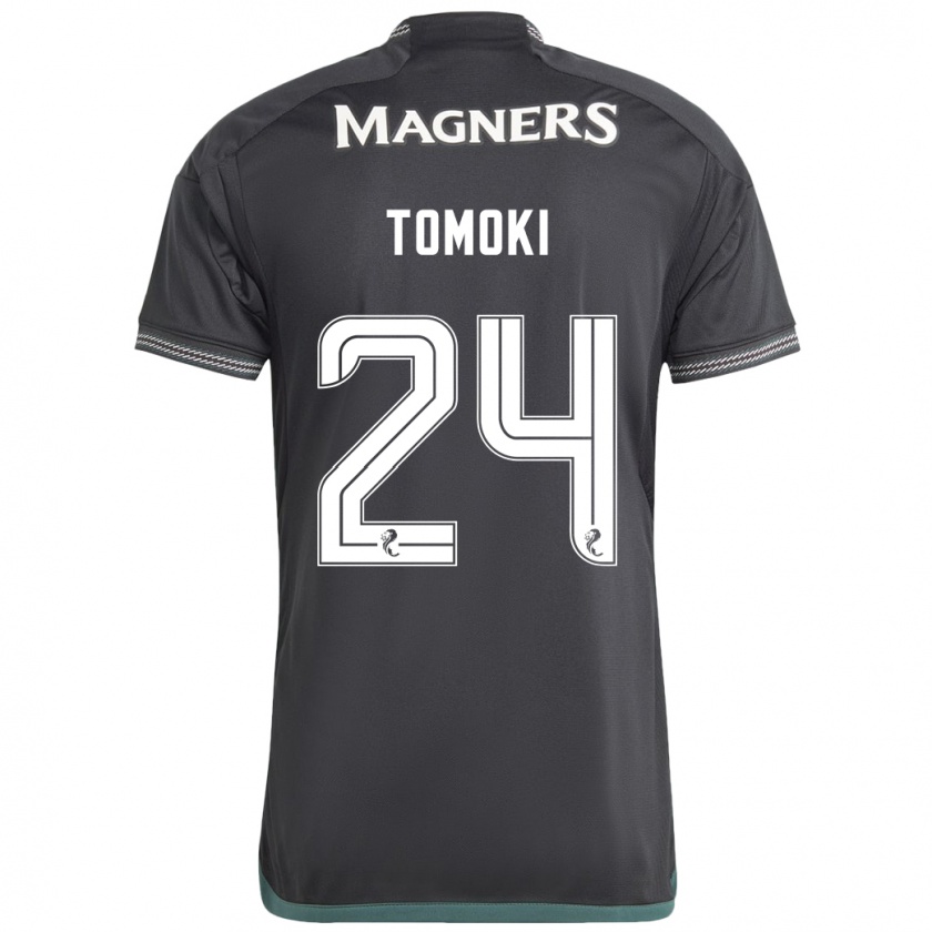 Kandiny Herren Tomoki Iwata #24 Schwarz Auswärtstrikot Trikot 2023/24 T-Shirt