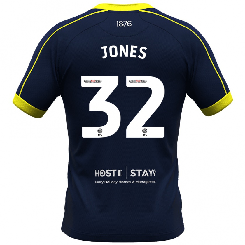 Kandiny Herren Jamie Jones #32 Marine Auswärtstrikot Trikot 2023/24 T-Shirt