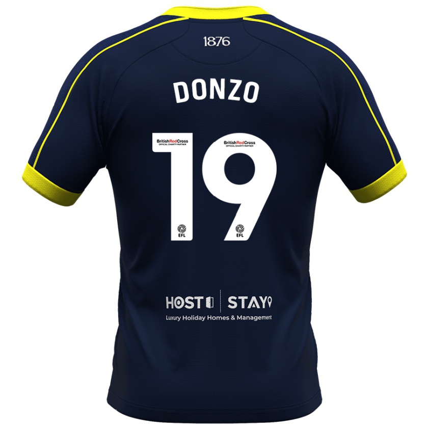 Kandiny Herren Jolie Donzo #19 Marine Auswärtstrikot Trikot 2023/24 T-Shirt