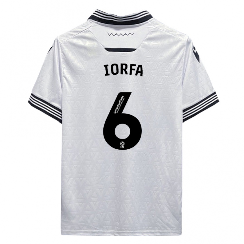 Kandiny Herren Dominic Iorfa #6 Weiß Auswärtstrikot Trikot 2023/24 T-Shirt