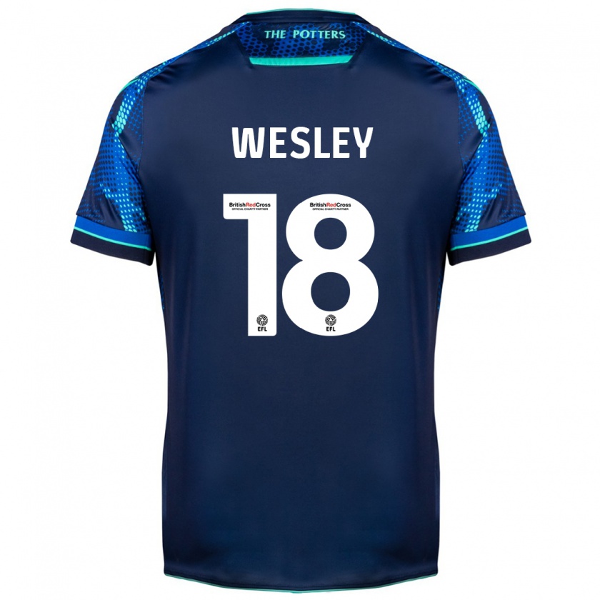 Kandiny Herren Wesley Moraes #18 Marine Auswärtstrikot Trikot 2023/24 T-Shirt