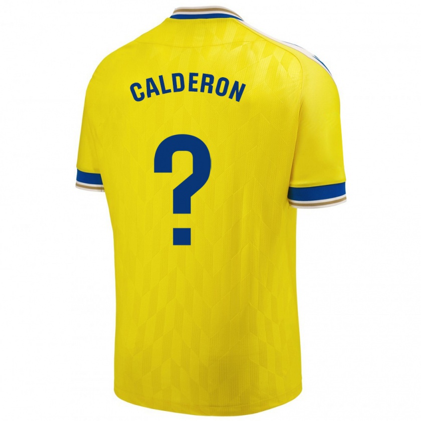 Kandiny Damen Martín Calderón #0 Gelb Heimtrikot Trikot 2023/24 T-Shirt