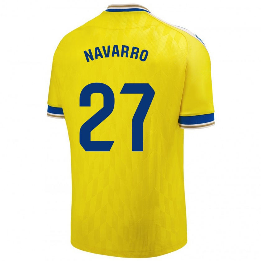 Kandiny Damen Robert Navarro #27 Gelb Heimtrikot Trikot 2023/24 T-Shirt