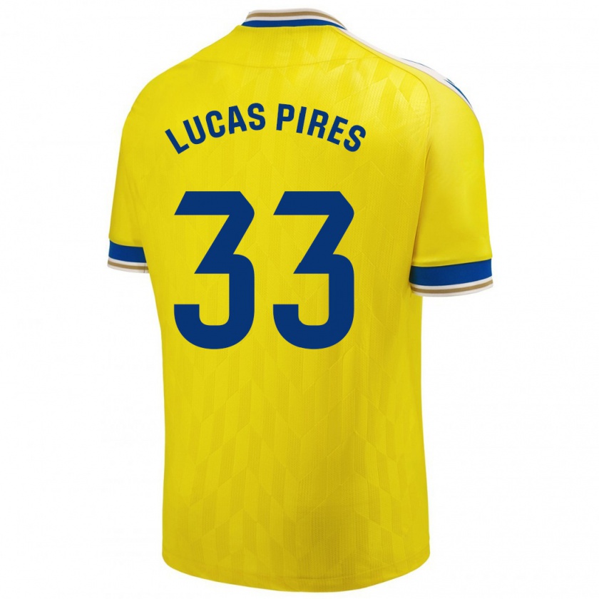 Kandiny Damen Lucas Pires #33 Gelb Heimtrikot Trikot 2023/24 T-Shirt