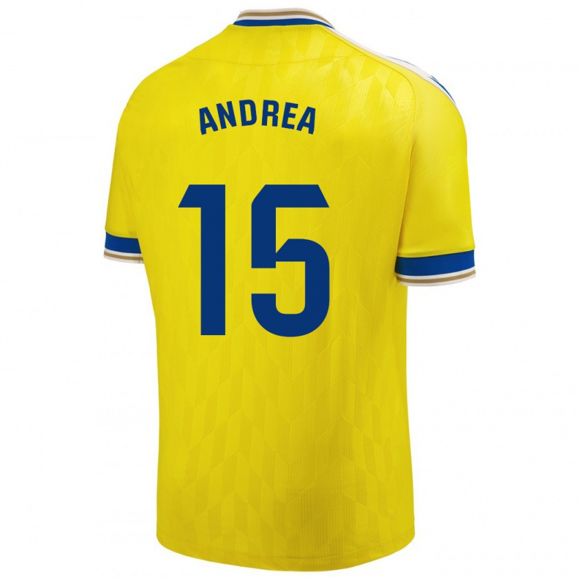 Kandiny Damen Andrea Sánchez Moreno #15 Gelb Heimtrikot Trikot 2023/24 T-Shirt