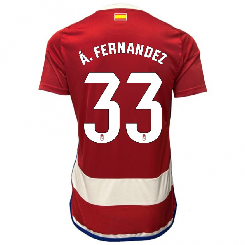 Kandiny Damen Álvaro Fernández #33 Rot Heimtrikot Trikot 2023/24 T-Shirt