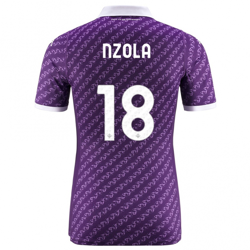 Kandiny Damen M'bala Nzola #18 Violett Heimtrikot Trikot 2023/24 T-Shirt