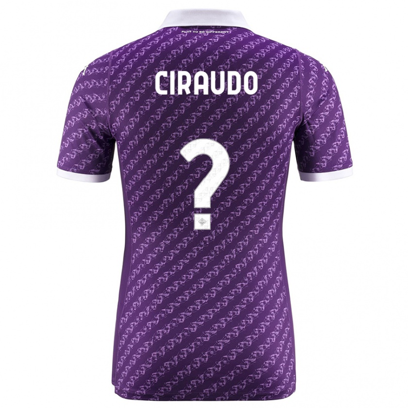 Kandiny Damen Alessio Ciraudo #0 Violett Heimtrikot Trikot 2023/24 T-Shirt