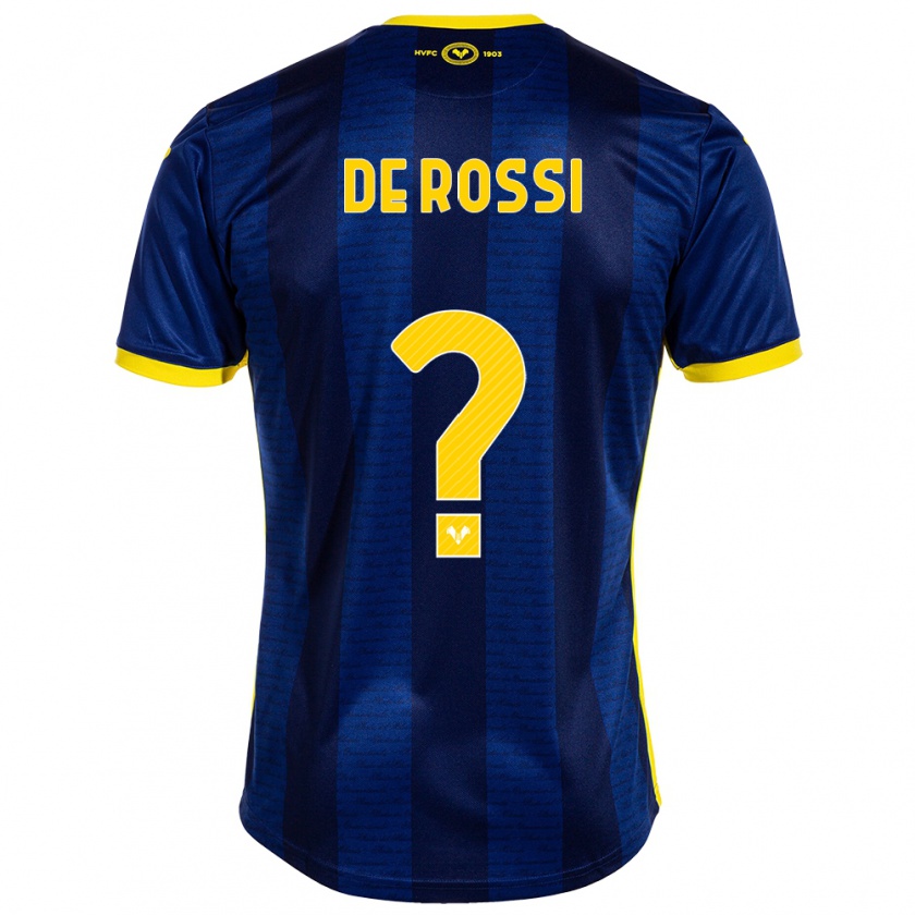 Kandiny Damen Michele De Rossi #0 Marine Heimtrikot Trikot 2023/24 T-Shirt