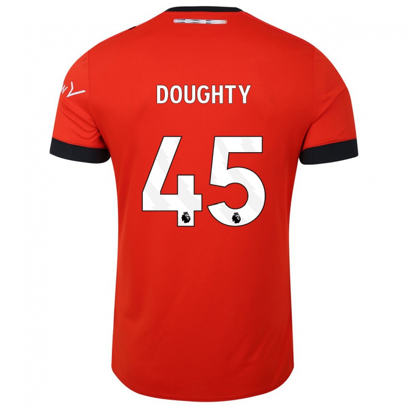 Kandiny Damen Alfie Doughty #45 Rot Heimtrikot Trikot 2023/24 T-Shirt