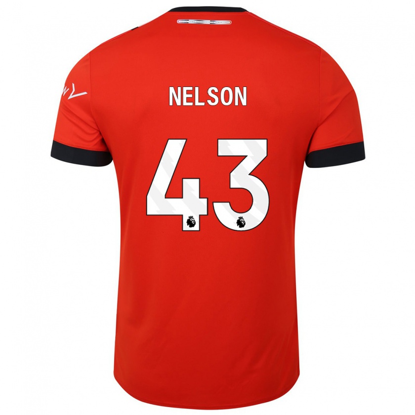 Kandiny Damen Zack Nelson #43 Rot Heimtrikot Trikot 2023/24 T-Shirt