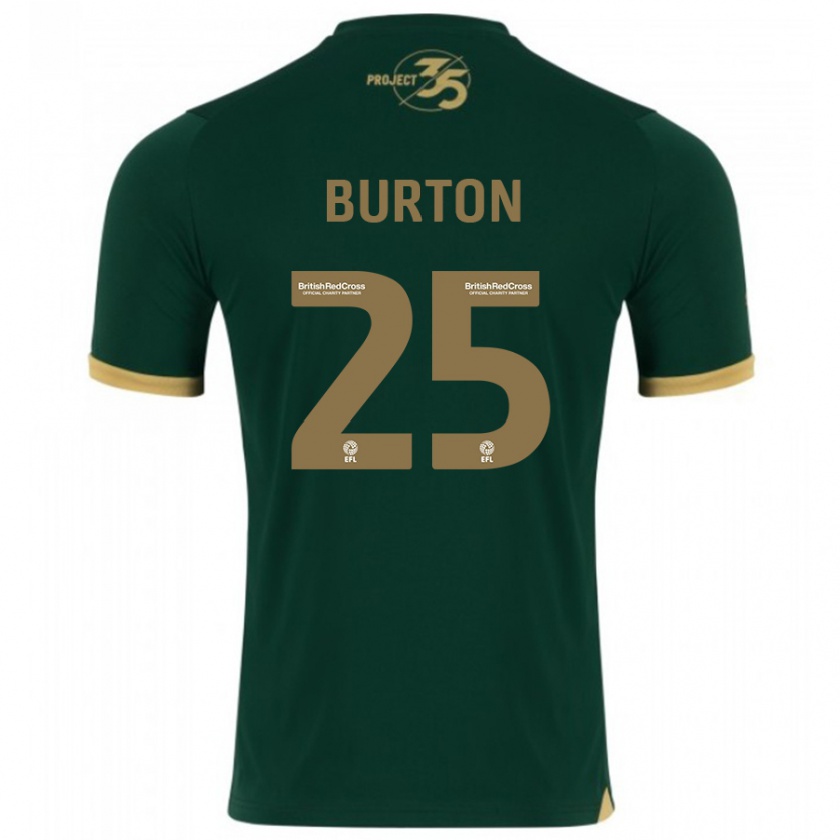 Kandiny Damen Callum Burton #25 Grün Heimtrikot Trikot 2023/24 T-Shirt